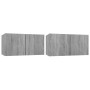 Set de muebles para TV 4 pzas madera contrachapada gris Sonoma | Foro24.es | Tu tienda online para hogar, jardín y más Foro24.es