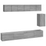 Set de muebles para TV 6 pzas madera contrachapada gris Sonoma by , TV Furniture - Ref: Foro24-3114620, Price: 209,05 €, Disc...