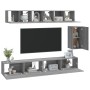 Set de muebles para TV 6 pzas madera contrachapada gris Sonoma by , TV Furniture - Ref: Foro24-3114620, Price: 209,05 €, Disc...