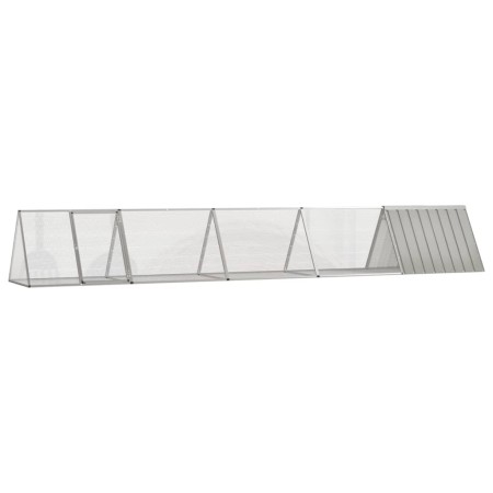 Jaula para conejos acero galvanizado gris 504,5x80,5x71 cm by , Cages and habitats for small animals - Ref: Foro24-3106451, P...