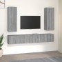 Set de muebles para TV 5 pzas madera contrachapada gris Sonoma by , TV Furniture - Ref: Foro24-3120210, Price: 191,46 €, Disc...