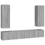 Set de muebles para TV 5 pzas madera contrachapada gris Sonoma by , TV Furniture - Ref: Foro24-3120210, Price: 191,46 €, Disc...