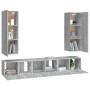 Set de muebles para TV 5 pzas madera contrachapada gris Sonoma by , TV Furniture - Ref: Foro24-3120210, Price: 191,46 €, Disc...