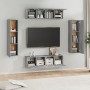 Set de muebles para TV 6 pzas madera contrachapada gris Sonoma de , Muebles TV - Ref: Foro24-3120246, Precio: 217,78 €, Descu...