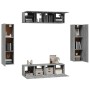 Set de muebles para TV 6 pzas madera contrachapada gris Sonoma de , Muebles TV - Ref: Foro24-3120246, Precio: 217,78 €, Descu...