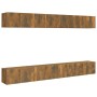Muebles de TV 8 piezas madera color roble ahumado 60x30x30 cm | Foro24.es | Tu tienda online para hogar, jardín y más Foro24.es