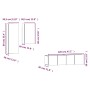 Set de muebles para TV 4 pzas madera contrachapada gris Sonoma | Foro24.es | Tu tienda online para hogar, jardín y más Foro24.es