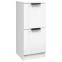 Hochglanzweißes Sperrholz-Sideboard 30x30x70 cm von vidaXL, Sideboards - Ref: Foro24-811181, Preis: 52,99 €, Rabatt: %