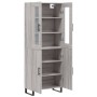 Aparador alto madera contrachapada gris sonoma 69,5x34x180 cm by , Sideboards - Ref: Foro24-3198239, Price: 139,85 €, Discoun...