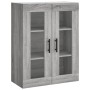 Aparador alto madera contrachapada gris sonoma 69,5x34x180 cm by , Sideboards - Ref: Foro24-3198239, Price: 139,85 €, Discoun...