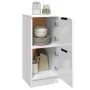 Aparador de madera contrachapada blanco brillante 30x30x70 cm de vidaXL, Aparadores - Ref: Foro24-811181, Precio: 50,31 €, De...