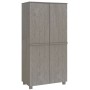 Armario HAMAR madera maciza de pino gris claro 89x50x180 cm | Foro24.es | Tu tienda online para hogar, jardín y más Foro24.es