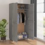 Armario HAMAR madera maciza de pino gris claro 89x50x180 cm | Foro24.es | Tu tienda online para hogar, jardín y más Foro24.es