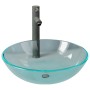 Lavabo de baño con grifo y desagüe de empuje vidrio templado von , Sinkt - Ref: Foro24-3098442, Preis: 92,03 €, Rabatt: %