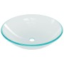 Lavabo de baño con grifo y desagüe de empuje vidrio templado von , Sinkt - Ref: Foro24-3098442, Preis: 92,03 €, Rabatt: %