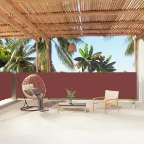 Brown retractable side awning 140x1000 cm by vidaXL, Umbrellas - Ref: Foro24-318027, Price: 99,83 €, Discount: %