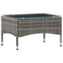 Mesa de centro de ratán sintético gris 60x40x36 cm by , Garden tables - Ref: Foro24-45908, Price: 71,56 €, Discount: %