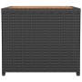 Mesa de centro ratán negro y superficie madera maciza acacia von , Gartentische - Ref: Foro24-319558, Preis: 58,89 €, Rabatt: %