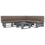 Muebles de palets 4 pzas y cojines madera pino impregnada gris by , Garden sets - Ref: Foro24-3066705, Price: 412,15 €, Disco...