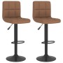 Taburetes de cocina 2 unidades tela marrón by , Kitchen stools - Ref: Foro24-334285, Price: 136,29 €, Discount: %
