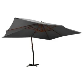 Cantilever parasol with anthracite wooden pole 400x300 cm by vidaXL, Umbrellas - Ref: Foro24-318430, Price: 187,97 €, Discoun...