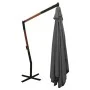 Cantilever parasol with anthracite wooden pole 400x300 cm by vidaXL, Umbrellas - Ref: Foro24-318430, Price: 187,97 €, Discoun...