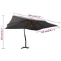 Cantilever parasol with anthracite wooden pole 400x300 cm by vidaXL, Umbrellas - Ref: Foro24-318430, Price: 190,39 €, Discoun...