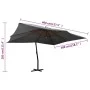 Cantilever parasol with anthracite wooden pole 400x300 cm by vidaXL, Umbrellas - Ref: Foro24-318430, Price: 187,97 €, Discoun...