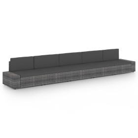 Juego muebles de jardín 5 pzas y cojines ratán sintético gris by , Garden sets - Ref: Foro24-3067180, Price: 501,23 €, Discou...