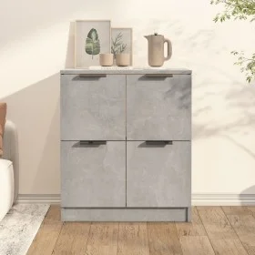 Betongraues Sperrholz-Sideboard 60x30x70 cm von vidaXL, Sideboards - Ref: Foro24-811101, Preis: 61,42 €, Rabatt: %