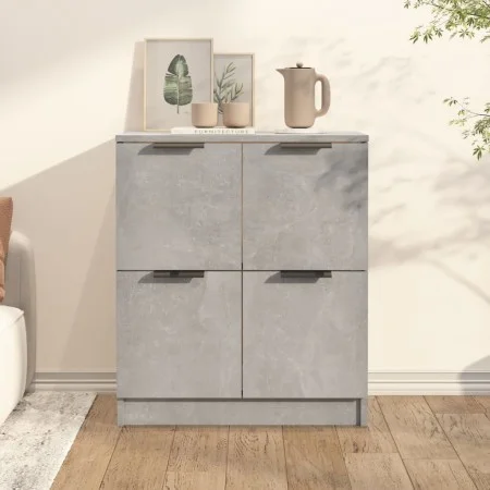 Betongraues Sperrholz-Sideboard 60x30x70 cm von vidaXL, Sideboards - Ref: Foro24-811101, Preis: 61,42 €, Rabatt: %