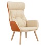Sillón de relax de tela y PVC color crema | Foro24.es | Tu tienda online para hogar, jardín y más Foro24.es