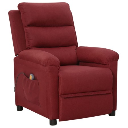 Sillón de masaje de tela rojo tinto by , Electric massage chairs - Ref: Foro24-342354, Price: 213,59 €, Discount: %