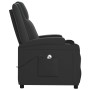 Sillón elevable cuero sintético negro