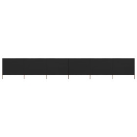 Paravientos de playa de 6 paneles tela negro 800x120 cm by , Umbrellas - Ref: Foro24-47178, Price: 78,12 €, Discount: %