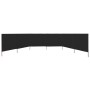 Paravientos de playa de 6 paneles tela negro 800x120 cm by , Umbrellas - Ref: Foro24-47178, Price: 78,12 €, Discount: %