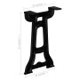 Patas de banco forme de Y 2 unidades hierro fundido by , Table legs - Ref: Foro24-245425, Price: 124,76 €, Discount: %