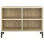 Mueble de TV con patas metal color roble Sonoma 69,5x30x50 cm | Foro24.es | Tu tienda online para hogar, jardín y más Foro24.es