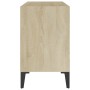 Mueble de TV con patas metal color roble Sonoma 69,5x30x50 cm | Foro24.es | Tu tienda online para hogar, jardín y más Foro24.es