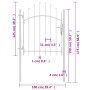 Puerta de jardín de acero blanco 1x1,75 m von , Gartentore - Ref: Foro24-143064, Preis: 103,66 €, Rabatt: %