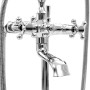Grifo para bañera de pie acero inoxidable plateado 99,5 cm von , Badewannenarmaturen - Ref: Foro24-145093, Preis: 295,06 €, R...