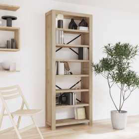 Estantería de 7 nieveles madera maciza de acacia 80x30x200 cm by , Bookcases and shelves - Ref: Foro24-345082, Price: 234,86 ...