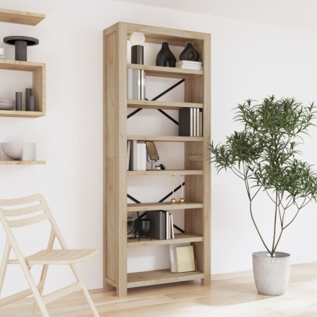 Estantería de 7 nieveles madera maciza de acacia 80x30x200 cm by , Bookcases and shelves - Ref: Foro24-345082, Price: 234,86 ...