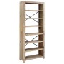 Estantería de 7 nieveles madera maciza de acacia 80x30x200 cm by , Bookcases and shelves - Ref: Foro24-345082, Price: 234,86 ...