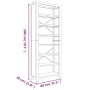 Estantería de 7 nieveles madera maciza de acacia 80x30x200 cm by , Bookcases and shelves - Ref: Foro24-345082, Price: 234,86 ...