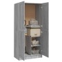 Armario de madera contrachapada gris Sonoma 82,5x51,5x180 cm | Foro24.es | Tu tienda online para hogar, jardín y más Foro24.es