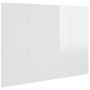 Bettkopfteil aus glänzend weißem Sperrholz, 120 x 1,5 x 80 cm von vidaXL, Kopf- und Fußteile - Ref: Foro24-811031, Preis: 46,...