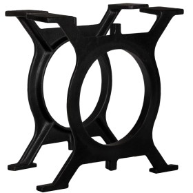 Patas de mesa de comedor en O hierro fundido 2