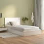 Glossy white plywood bed headboard 120x1.5x80 cm by vidaXL, Headboards and footboards - Ref: Foro24-811031, Price: 46,31 €, D...