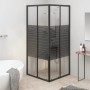 Cabina de ducha a rayas ESG negra 80x80x180 cm by , shower doors - Ref: Foro24-151849, Price: 267,01 €, Discount: %